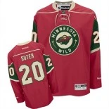 Minnesota Wild #20 Ryan Suter Authentic Home Red Jersey - Blackhawks Player Jersey