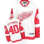 Detroit Red Wings #40 Henrik Zetterberg Premier Away White Jersey - Blackhawks Player Jersey