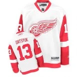 Detroit Red Wings #13 Pavel Datsyuk Premier Away White Jersey - Blackhawks Player Jersey