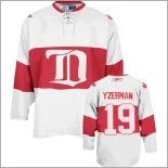 Detroit Red Wings #19 Steve Yzerman Authentic Third White Jersey - Blackhawks Player Jersey