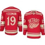 Detroit Red Wings #19 Steve Yzerman Premier 2014 Winter Classic Red Jersey - Blackhawks Player Jersey
