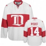 Detroit Red Wings #14 Gustav Nyquist Premier Third Winter Classic White Jersey - Blackhawks Player Jersey