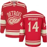 Detroit Red Wings #14 Gustav Nyquist Authentic 2014 Winter Classic Red Jersey - Blackhawks Player Jersey