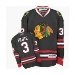 Women's Chicago Blackhawks No.3 Pierre Pilote Authentic Black Jersey Sale Size S/M/L/XL/XXL