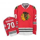 Women's Chicago Blackhawks No.70 Dennis Rasmussen Authentic Red Home Jersey Sale Size S/M/L/XL/XXL
