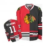 Women's Chicago Blackhawks No.11 And rew Desjardins Authentic Red And Black Two Tone Jersey Sale Size S/M/L/XL/XXL