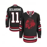 Youth Chicago Blackhawks No.11 And rew Desjardins Authentic Black With Red Skull 2014 Stadium Series Jersey Sale Size Small/Medium/Large/Extra Large