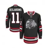 Youth Chicago Blackhawks No.11 And rew Desjardins Authentic Black With White Skull 2014 Stadium Series Jersey Sale Size Small/Medium/Large/Extra Large