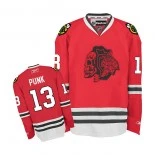 Youth Chicago Blackhawks No.13 CM Punk Authentic Red With Red Skull Jersey Sale Size Small/Medium/Large/Extra Large