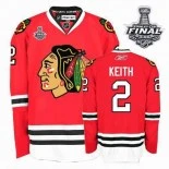Youth Duncan Keith Premier Red Home With 2013 Stanley Cup Finals Patch Jersey Size S|M|L|XL