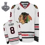 Youth Nick Leddy White Premier With 2013 Stanley Cup Finals Patch Jersey Size S|M|L|XL