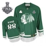 Youth Patrick Kane Premier Green St Pattys Day With 2013 Stanley Cup Finals Patch Jersey Size S|M|L|XL
