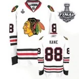 Youth Patrick Kane Premier White With 2013 Stanley Cup Finals Patch Jersey Size S|M|L|XL