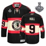 Youth Bobby Hull Premier Black New Third With 2013 Stanley Cup Finals Patch Jersey Size S|M|L|XL