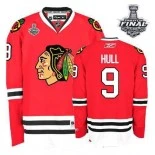 Youth Bobby Hull Premier Red Home With 2013 Stanley Cup Finals Patch Jersey Size S|M|L|XL