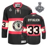 Youth Dustin Byfuglien Authentic Black New Third With 2013 Stanley Cup Finals Patch Jersey Size S|M|L|XL