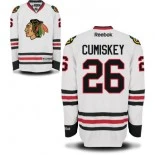 Youth Chicago Blackhawks No.26 Kyle Cumiskey Authentic White Road Jersey Sale Size Small/Medium/Large/Extra Large