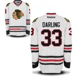Youth Chicago Blackhawks #33 Scott Darling Authentic White Road Jersey Sale Size Small/Medium|Large/Extra Large