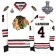 Niklas Hjalmarsson Authentic White With 2013 Stanley Cup Finals Patch Jersey Size S|M|L|XL|XXL|XXXL|XXXXL
